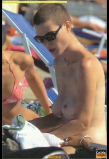 Jane Alexander nude boobs on a beach paparazzi picture Jane Alexander nude boobs on a beach paparazzi picture