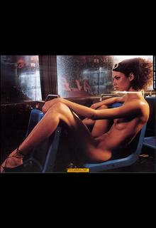 Shalom Harlow fully nude in a bus Shalom Harlow fully nude in a bus