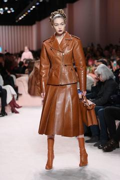 Gigi Hadid runway at Fendi fashion show in Milan