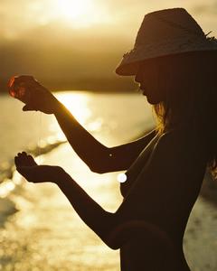 Carolina Sanchez topless by Cameron Hammond