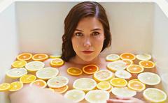 Sophia Bush naked in a bathtub