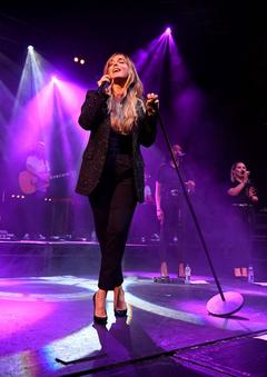 Louise Redknapp performing at a Social Distancing show in London
