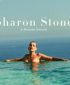 Sharon Stone topless for Czech Harper's Bazaar - October 2024
