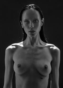 Veta Peresedova topless black-&-white image
