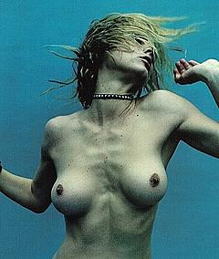 Rachel Williams topless under water