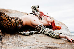 Tiah Eckhardt smoking topless