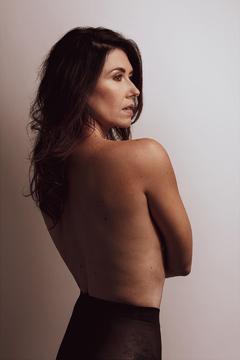 Jewel Staite posing topless