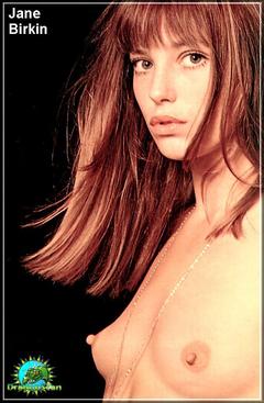 Jane Birkin small nude tits