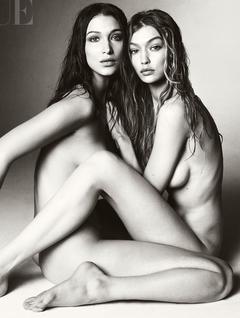 Bella Hadid and Gigi Hadid naked for magazine
