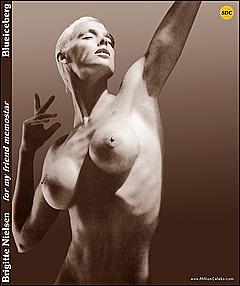 Bridgette Nielsen black and white