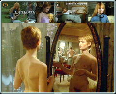 Isabelle Huppert nude in a mirror at La Truite