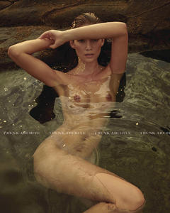 Lorena Rae nude in a water for for Vogue Magazine