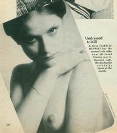 Isabelle Huppert topless photo