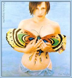 Patricia Arquette topless cover her breasts