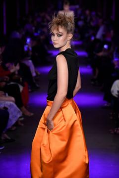 Gigi Hadid walking the runway at the Tom Ford fashion show