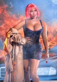 Nicki Minaj sexy cleavage in Interview Magazine Fall 2022
