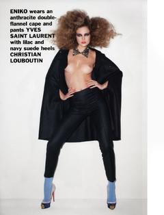 Eniko Mihalik topless for Purple magazine