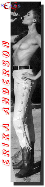 Erika Anderson topless black-&-white photo