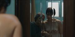 Loreto Mauleon topless in a mirror at Patria