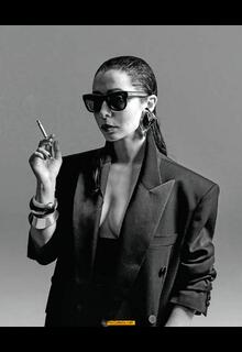 Cristin Milioti smoking braless for Cultured Magazine - February 2025