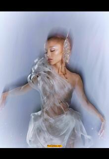 Ariana Grande see through to boobs for r.e.m. beauty x wicked for good collection - October 2025
