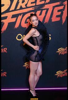 Callina Liang leggy at Street Fighter fan event red carpet promoting in Mexico City - October 08, 2026