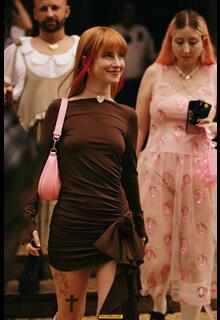 Hayley Williams seen braless during the Spring 2024 New York Fashion Week Runway shows - September 2023