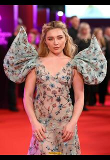 Florence Pugh braless in see through dress Klara and the Sun Premiere at the 70th BFI London Film Festival - October 15, 2026