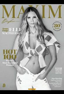 Elle Macpherson braless for Maxim - Summer 2025