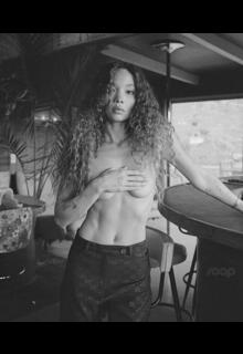 Ashley Moore topless but covered for Soap Magazine #1 - April 2025