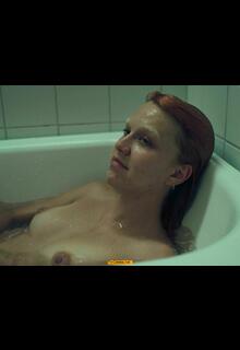 Frederikke Dahl Hansen nude in the bathtub at Noia