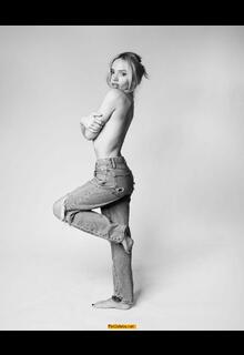 Natalie Alyn Lind topless in jeans for L'Officiel, USA - June 2026