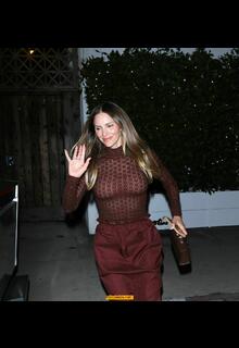 Katharine McPhee wows in a chic all-burgundy outfit as she hits the town for dinner with David Foster in Santa Monica - August 29, 2026