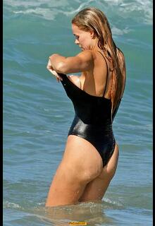 Brooks Nader in a swimsuit on the set of the new Baywatch Reboot in Los Angeles