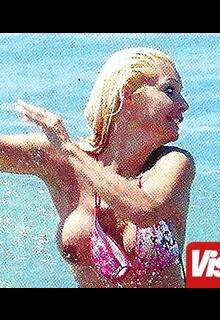 Giulia Montanarini oops paparazzi photo