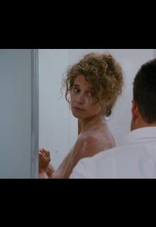Nancy Travis topless at Internal Affairs