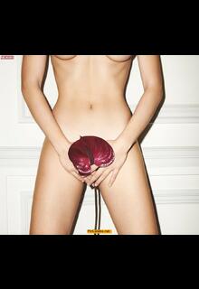 Joana Ribeiro naked but covered for GQ, Portugal