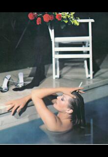 Anita Ekberg nude in the pool