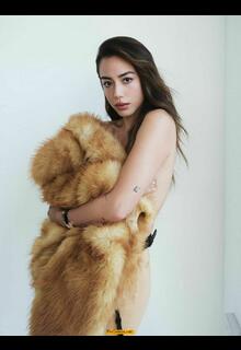 Chloe Bennet topless but covered for Elle, USA Hollywood Rising Class - September 2026
