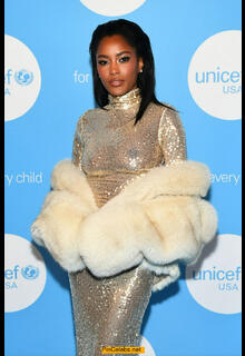 Ciara Miller braless in see through dress at UNICEF Gala at Cipriani 25 Broadway - December 02, 2025