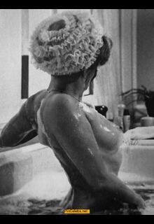 Magali Noel nude in the bathtub