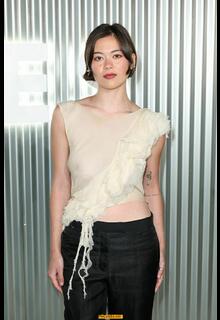 Nikki Rodriguez braless in sheer top attends Vanity Fair's The 2026 Vanities Party