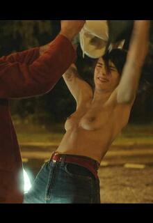Jehnny Beth topless at Differente