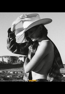 Busty Anna Lisa Wagner topless but covered for Troy Booker photoshoot - September 2025