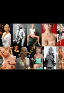 Jenny Elvers sexy, pokies, topless collage