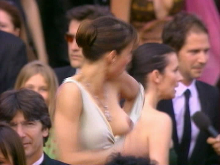 Sophie Marceau Wardrobe Malfunction Paparazzi Photo