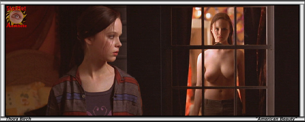 Thora Birch nude boobs in American Beauty.