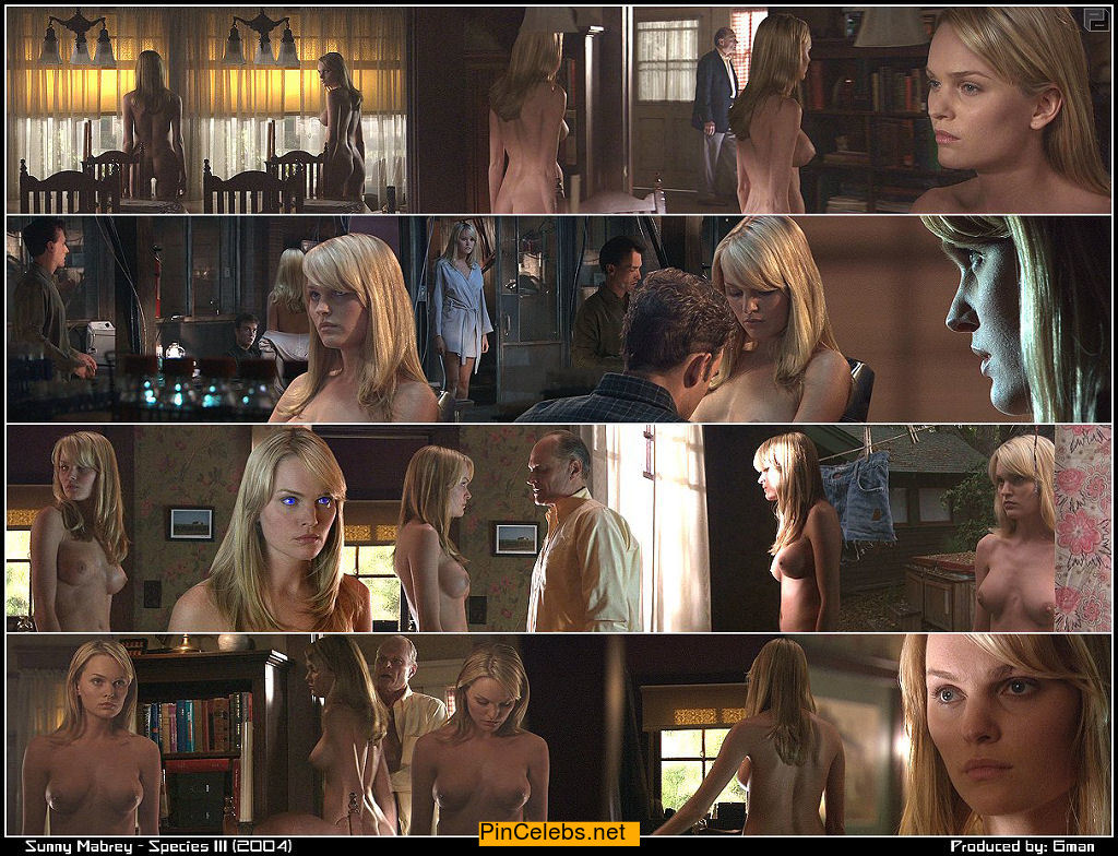 Sunny Mabrey nude collage from Species III