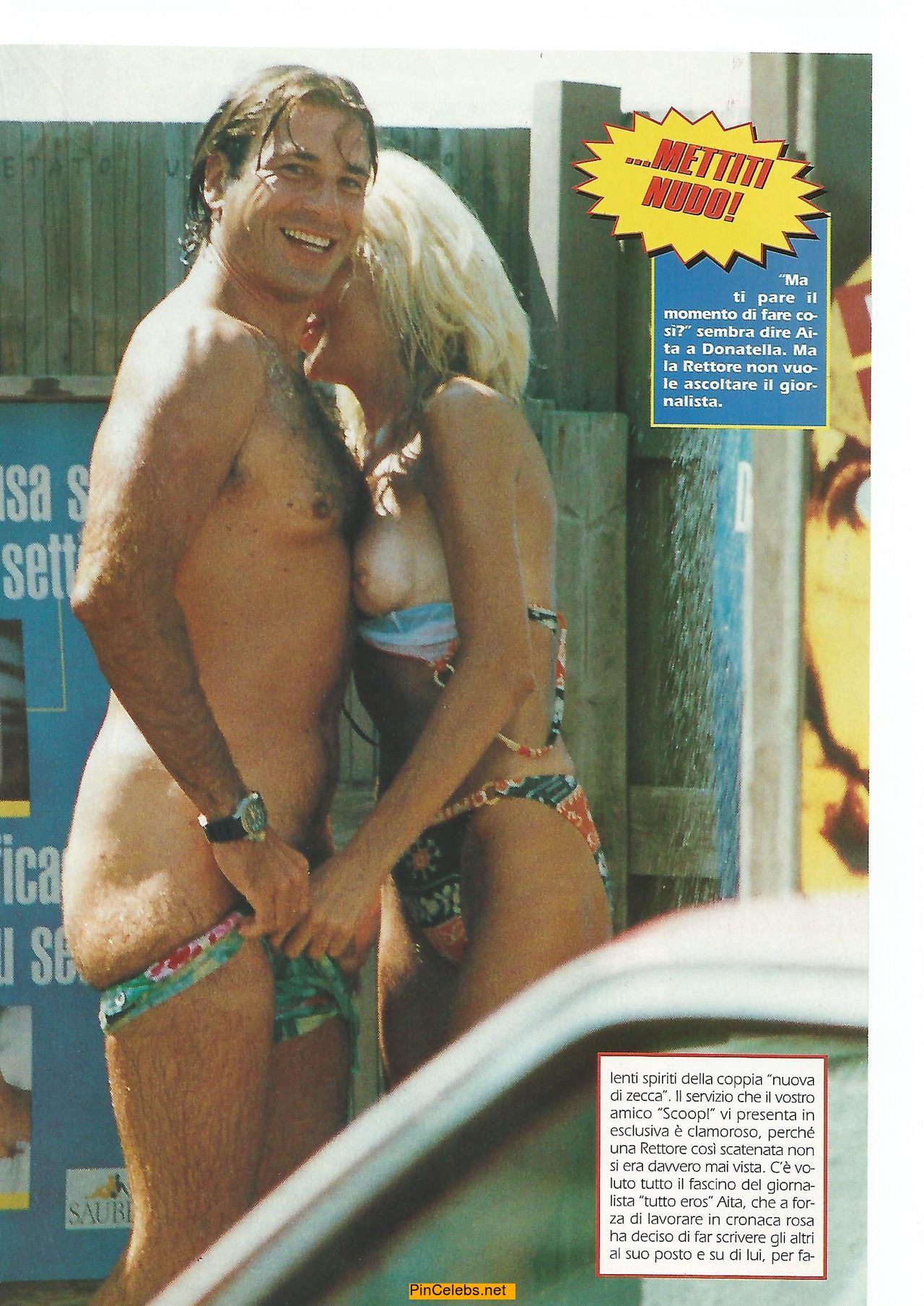 Donatella Rettore nude tit paparazzi photo