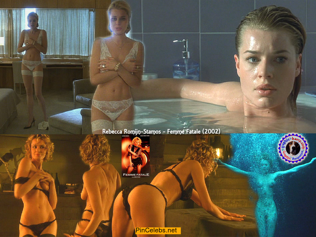 Rebecca Romijn sexy, topless and nude at Femme Fatale.